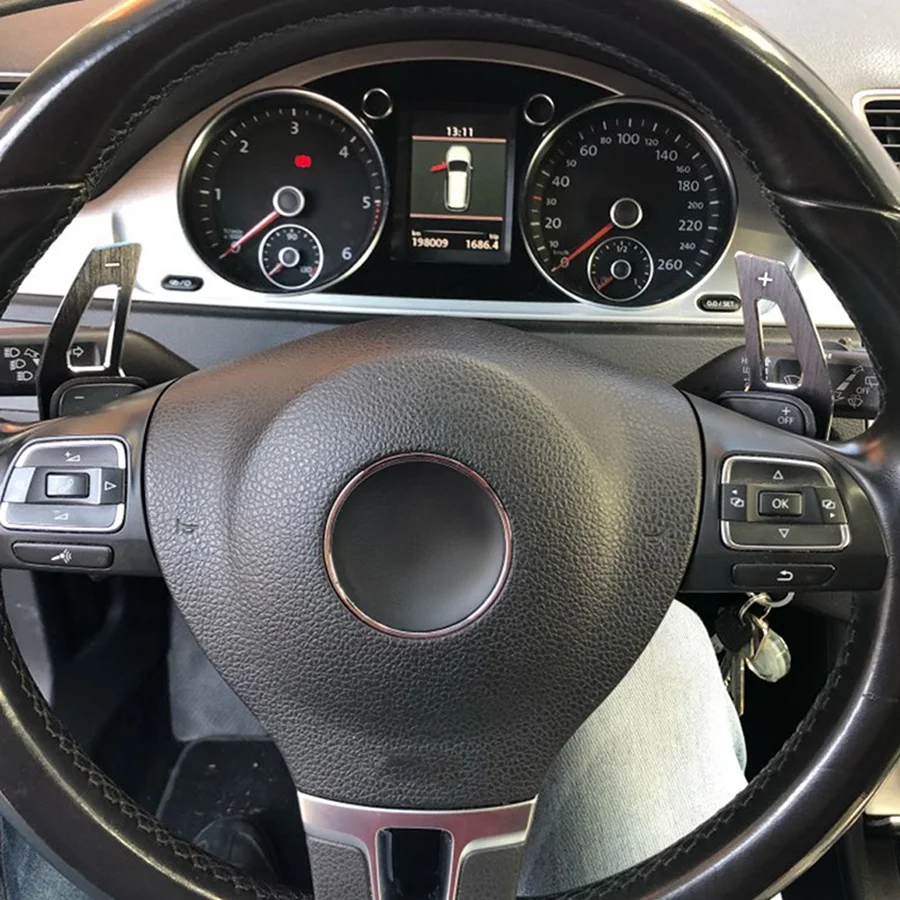 مجداف تحويل عجلة القيادة لـ Golf 6 Mk5 Mk6 Jetta R20 R36 Cc وصلة شيروكو (أزرق) JAS