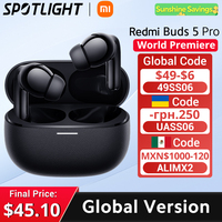 [World Premiere] Global Version Redmi Buds 5 Pro TWS Bluetooth 5.3  52dB Noise Cancellation Up to 4kHz ultra-wide frequency