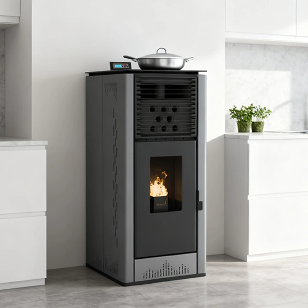 PS-160 15KW Heating Stove Pellet Stove Automatic Feeding Wood for European Import From China Burn Pellet Fireplace Indoor