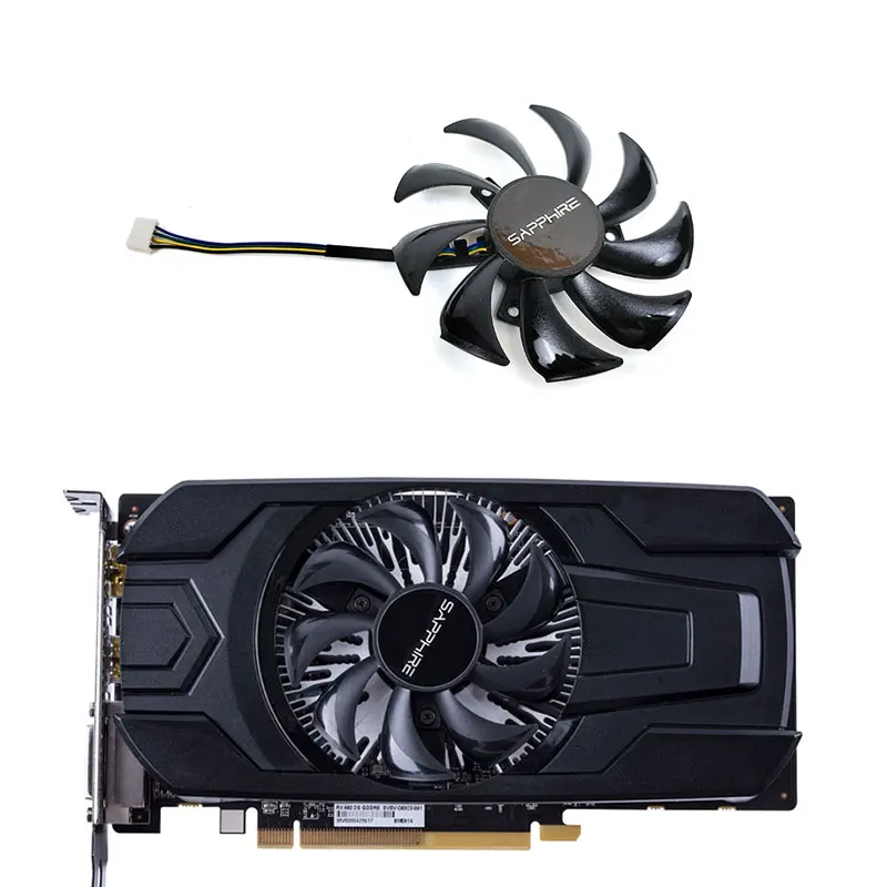 

New Sapphire 87MM 4PIN GA91S2M RX460 RX550 2G D5 ITX overseas version OC graphics card fan