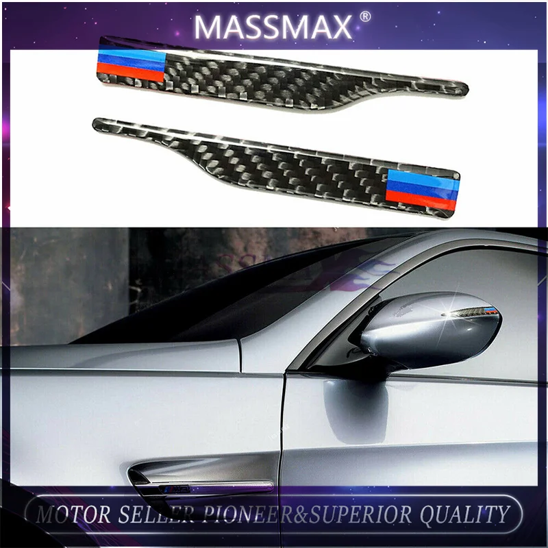 LH084 Carbon Fiber M Strip Side Rearview Mirror Guard Anti-rub Strip For BMW X3 X5 E90