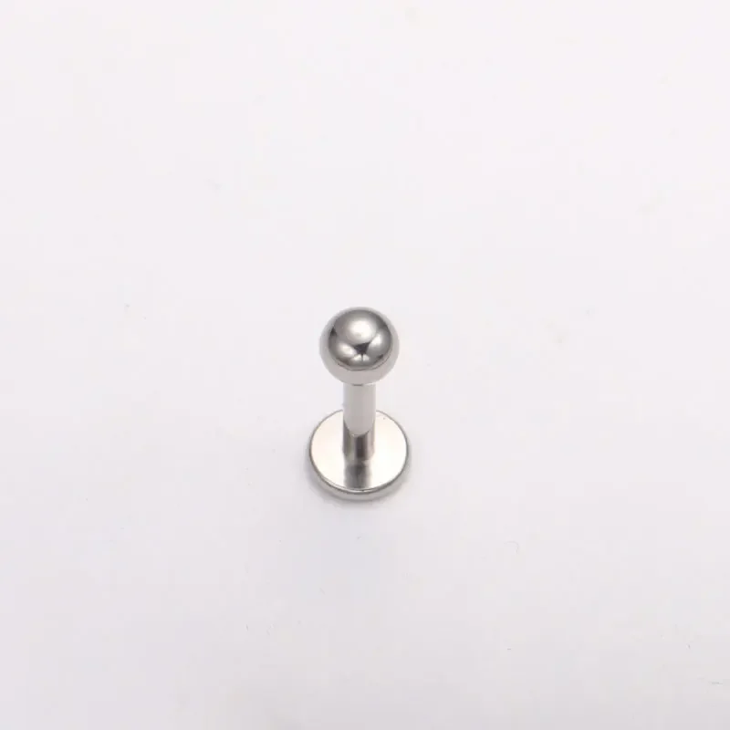 10pcs F136 Titanium lip piercing 14G 16G 18G Internal thread labret earrings Tragus Daith pierced mirror polished anodized