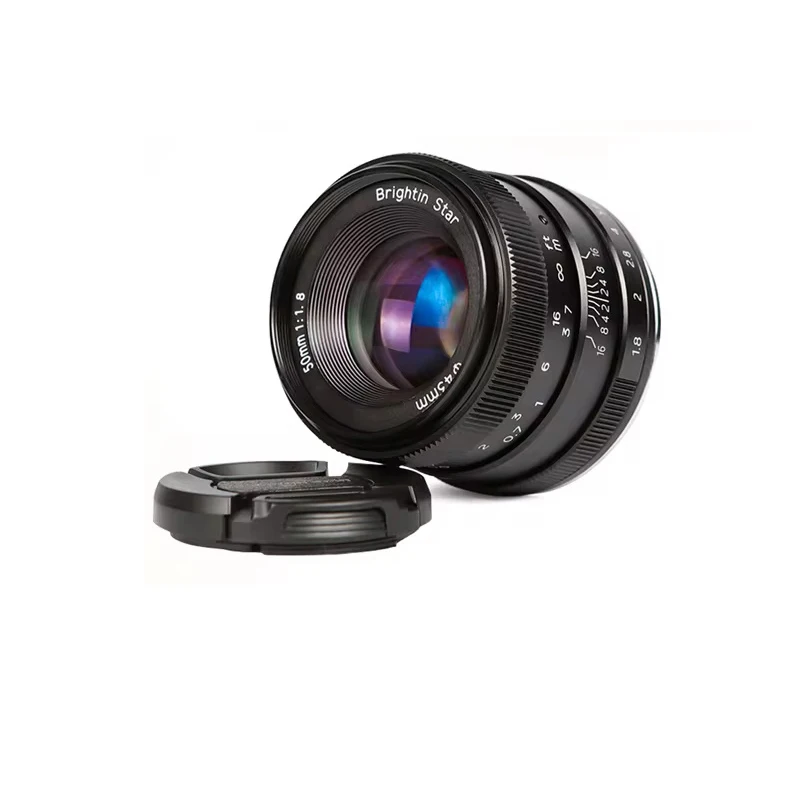 برايتن ستار 50 مللي متر F1.8 APS-C كاميرا بدون مرآة صورة عدسات تركيز ثابتة لسوني A6400 A7III نيكون Z كانون EOS-M فوجي XF M4/3