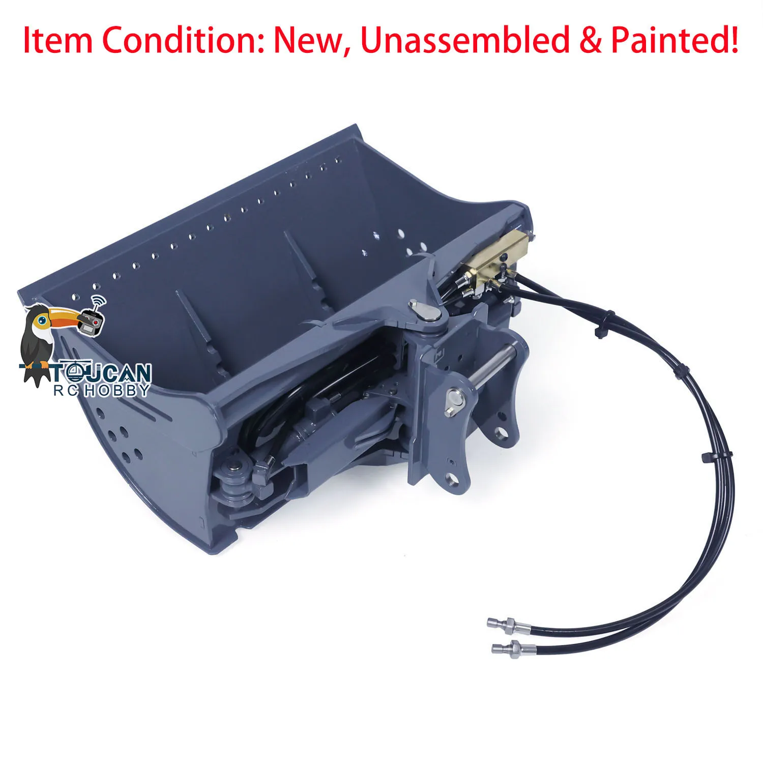 

LESU RC Metal Tiltable Bucket Kits Spare for 1/14 Remote Control Hydraulic Excavator PC360 ET26L 945 DIY Model Parts Toys