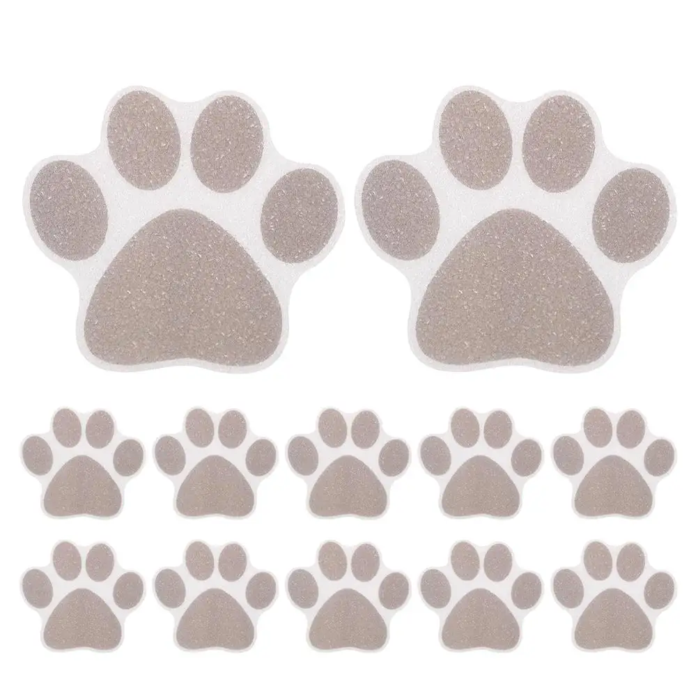 

20 Pcs Black Dog Anti Slip Stickers for Kitchen Bathroom Floor Non Skid Shower Bathtub Tiles Decals Cat Claws Grips