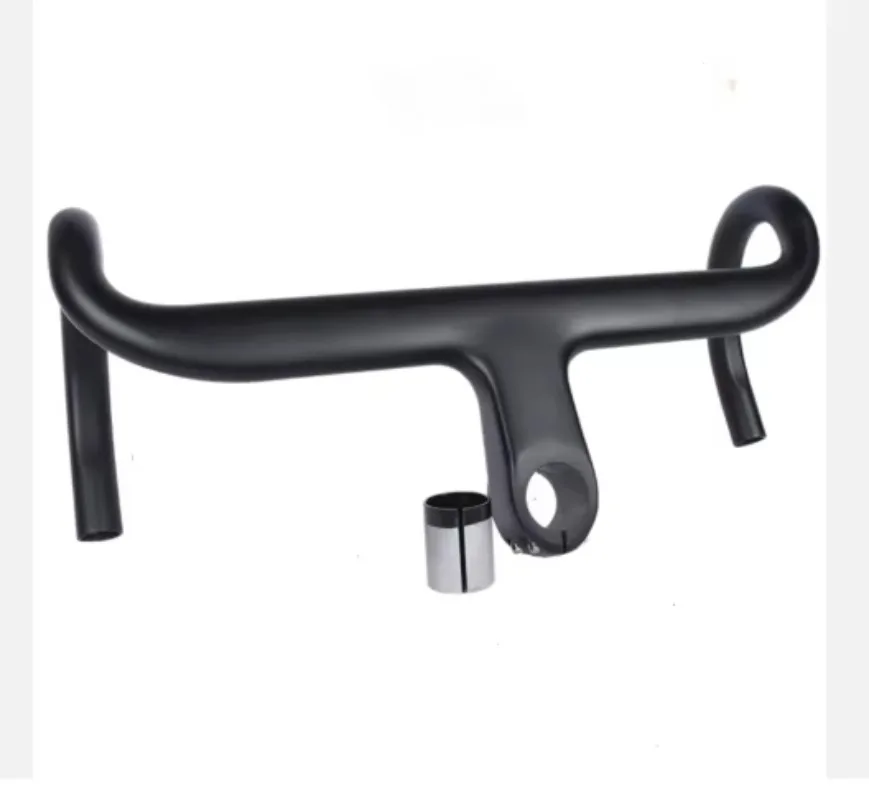 28.6 and 31.8mm Compatible T800 Carbon Road Bike aero Integrated Bicycle Handlebar