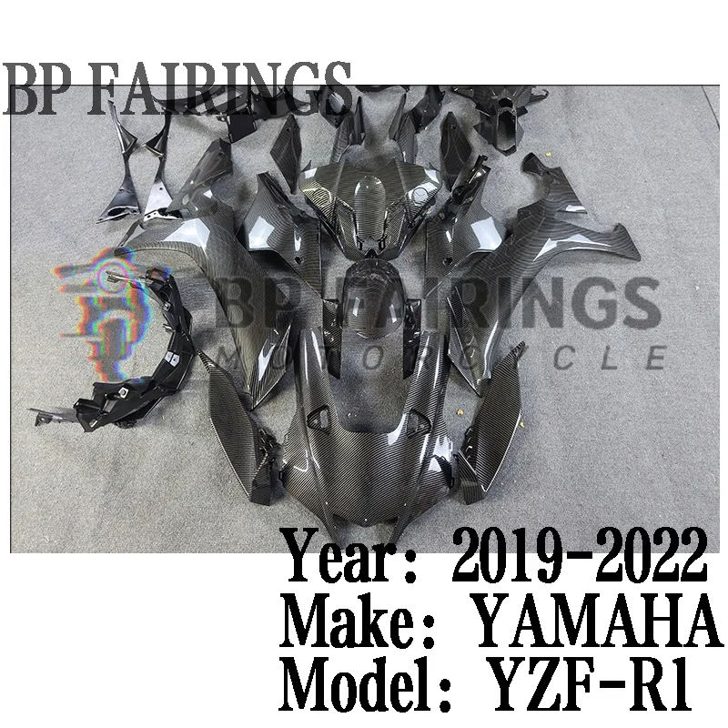 

Motorcycle Fairings Kit Fit For YZF R1M R1 2020 2021 2022 2023 Bodywork ABS Injection set Carbon Fiber Painted