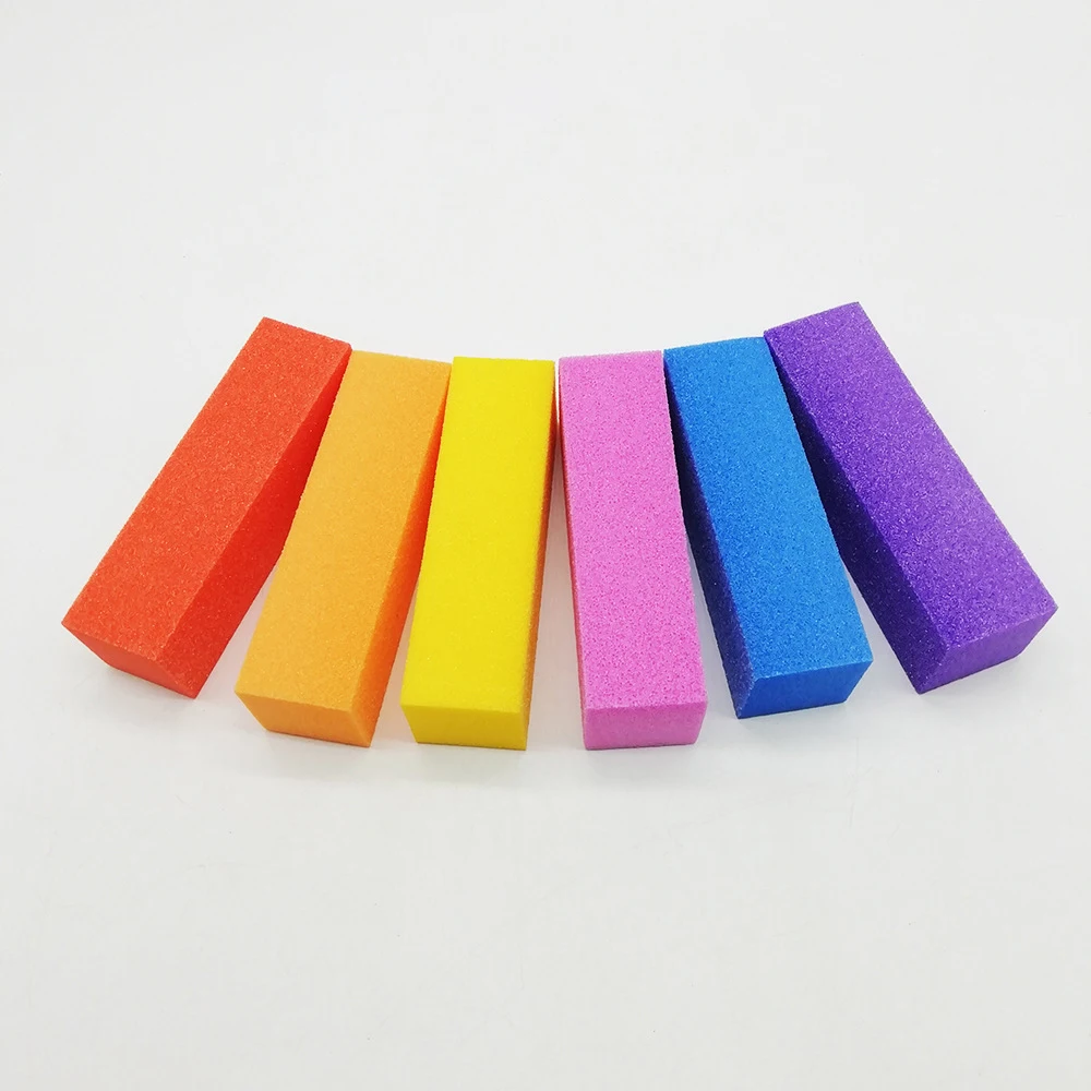 5 Teil/satz Nagel Puffer Polieren Block Bunte Rechteck Vier-seitige Polnischen Schwamm Nagel Datei Pediküre Maniküre Pflege Werkzeuge