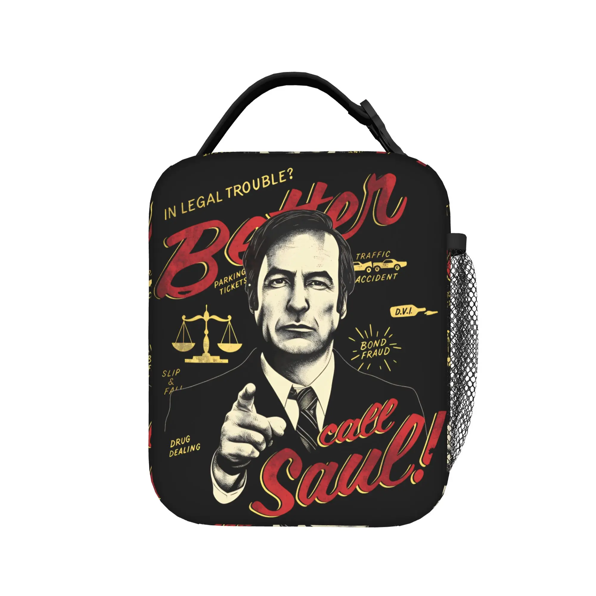 Better Call Saul Crime Television Lunch Bag Breaking Bad School Lunch Box For Men Casual Print Thermal Lunch Bags Cooler Bag