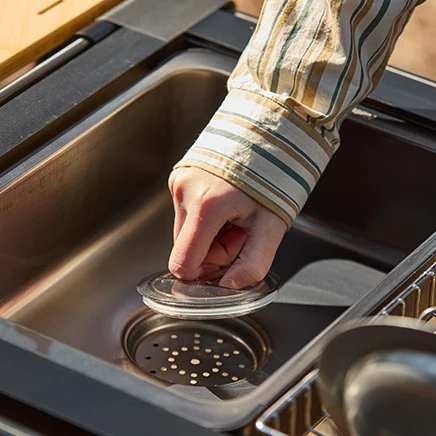 Lavabo portable en acier inoxydable pour pique-nique, lavage des mains et de la vaisselle, camping en plein air, lavage ultra-léger, précieux