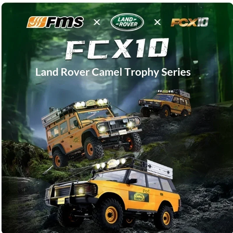 Fms Rc Crawler 1 To 10 Scale Fcx10 Official Licensed Camel Trophy Solid Axle Off Road Climbing Car For Adult Charming Gift