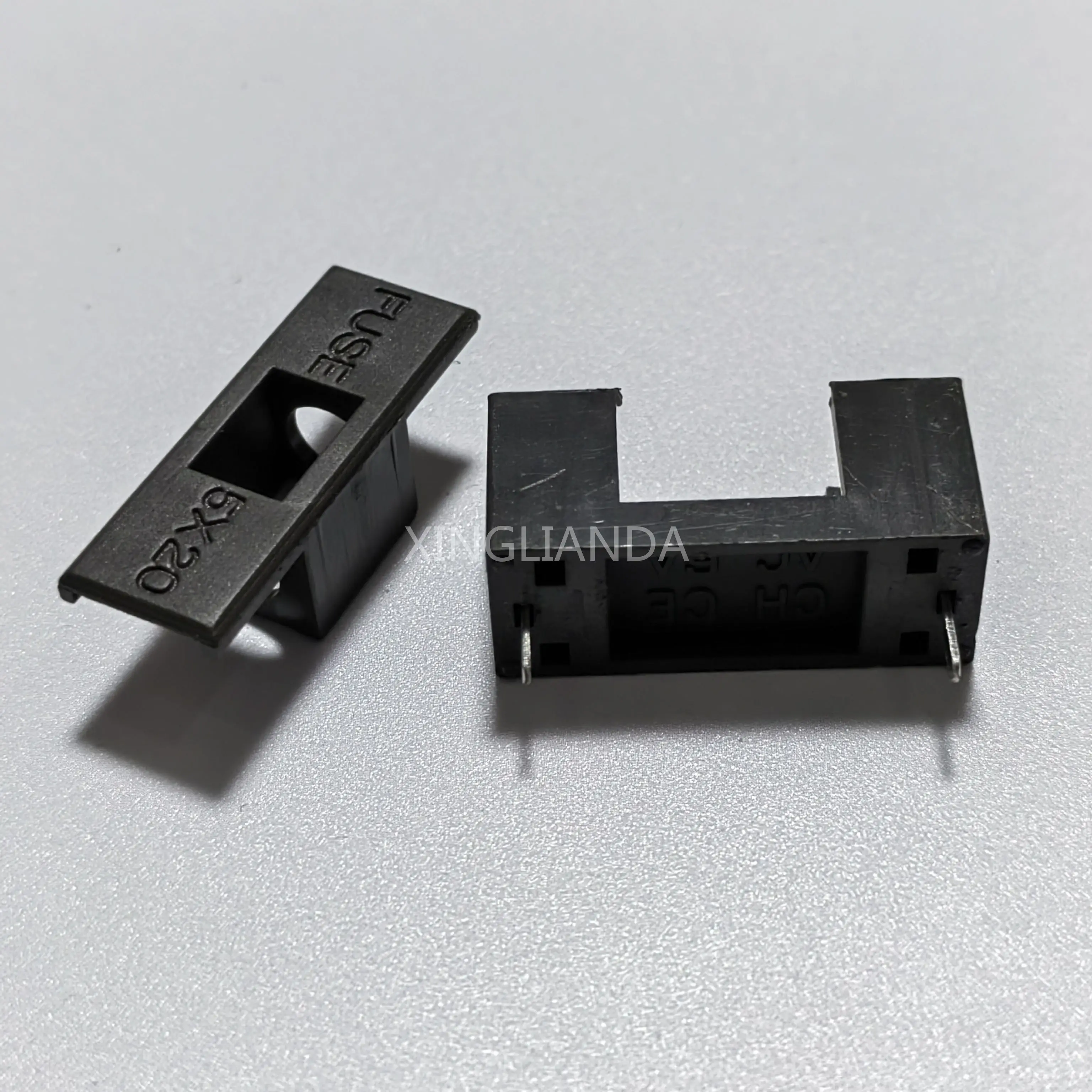 50PCS BLX-A 5*20MM BLACK GLASS FUSE HOLDER insurance tube socket fuseholder for 5X20MM PCB BOARD