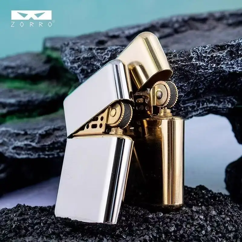 ZORRO's New Z790 Original Copper Kerosene Lighter, Peony Double
