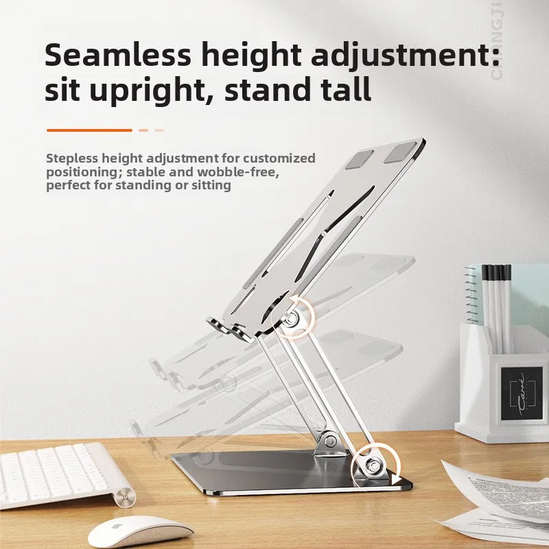 New Laptop Bracket Desktop Office Height Increase Bracket Adjustable Metal Frame Flat Heat Dissipation Bracket