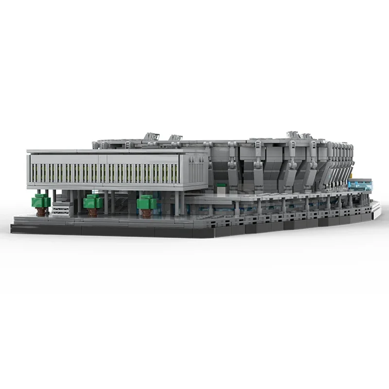 Moc Bausteine Street View Modell Saint Gallen Fußball Stadion Technologie Modulare Blöcke Geschenke Weihnachten Spielzeug DIY Montage