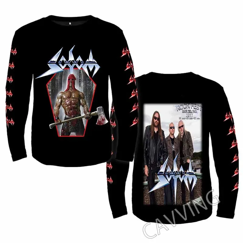 New Fashion Printed SODOM Band Rock  Crewneck Sweatshirt Gothic Top Harajuku Cotton Unisex Clothing Men Clothing  AE2