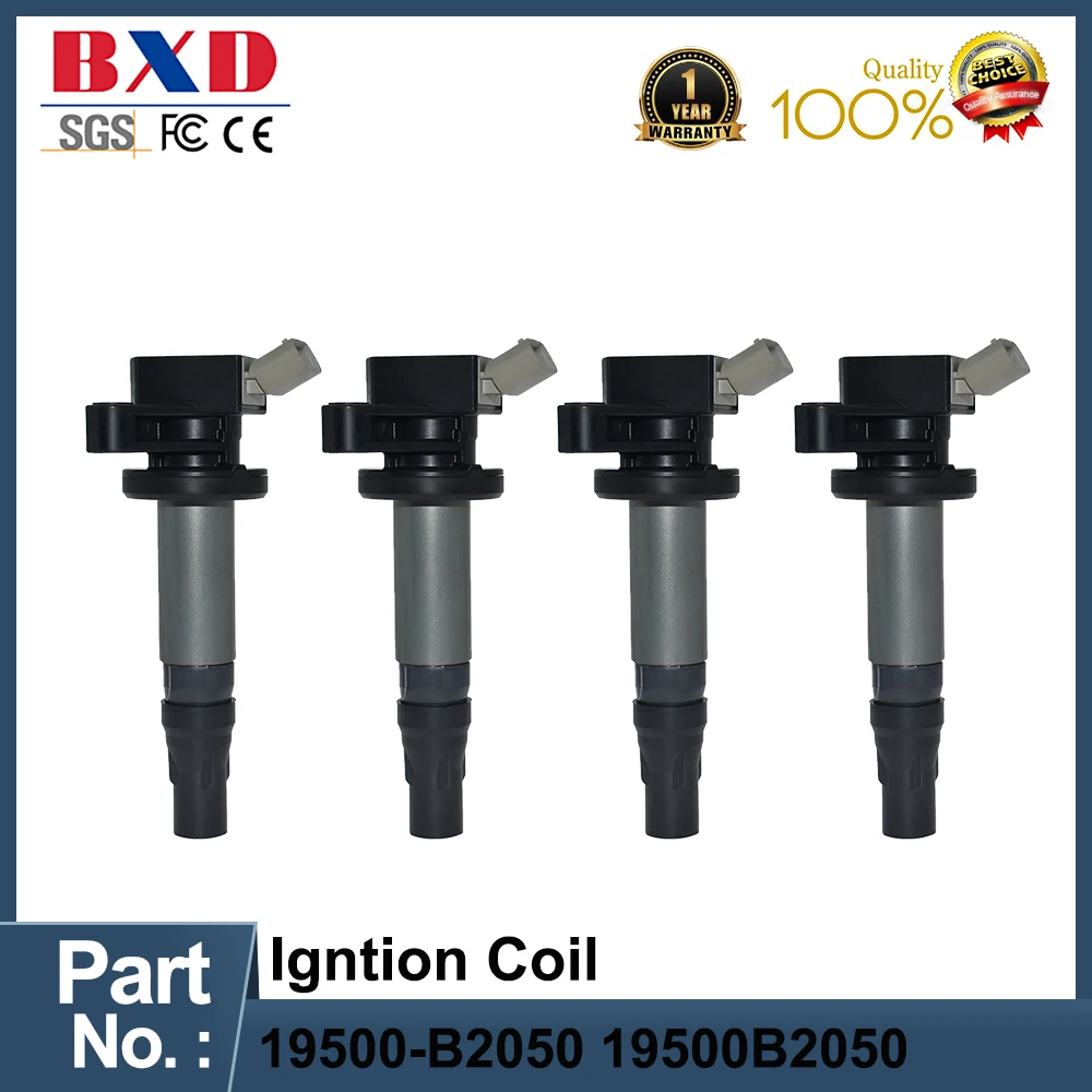 High Quality 1/4PCS Ignition Coil 19500-B2050 19500B2050 For Toyota Pixis Daihatsu Cuore VII Sirion M3 1.0L 1.3L 1.5L (2005-)