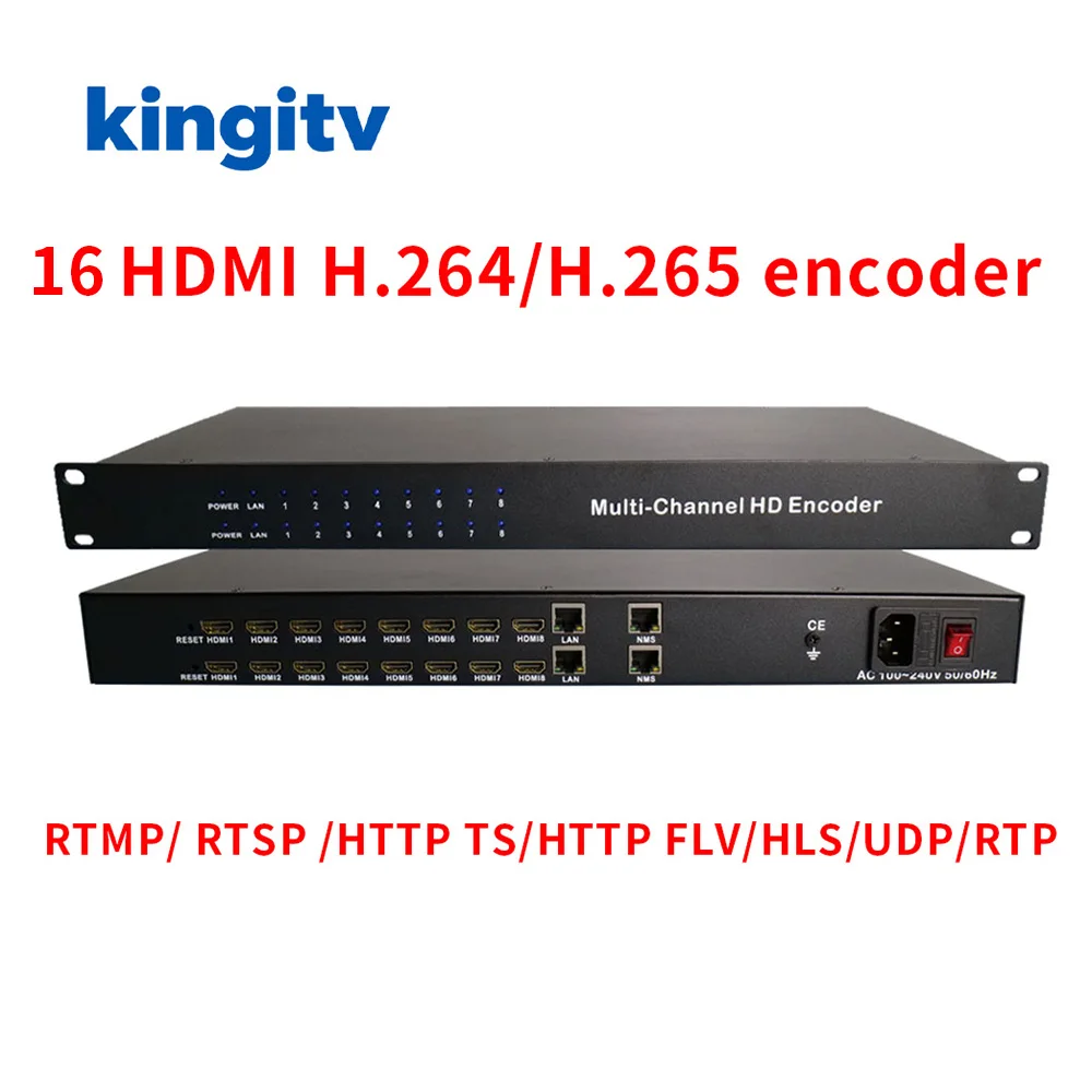 

H.264 H.265 HEVC HD-IP-кодер для 16-канального HD-видео, система IPTV/CATV/TV, фронтенд-система для веб-трансляций и потоковой передачи