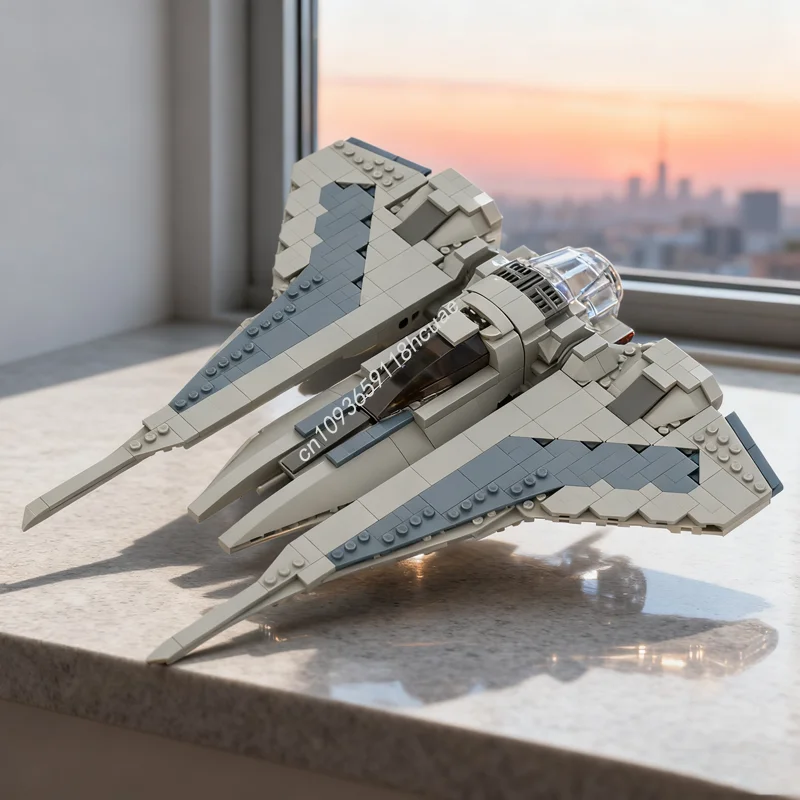 

521pcs MOC Bo Katan s Mandalorian Kom rk Class Model Building blocks creative Education Christmas gift Brick toys Kids Birthday