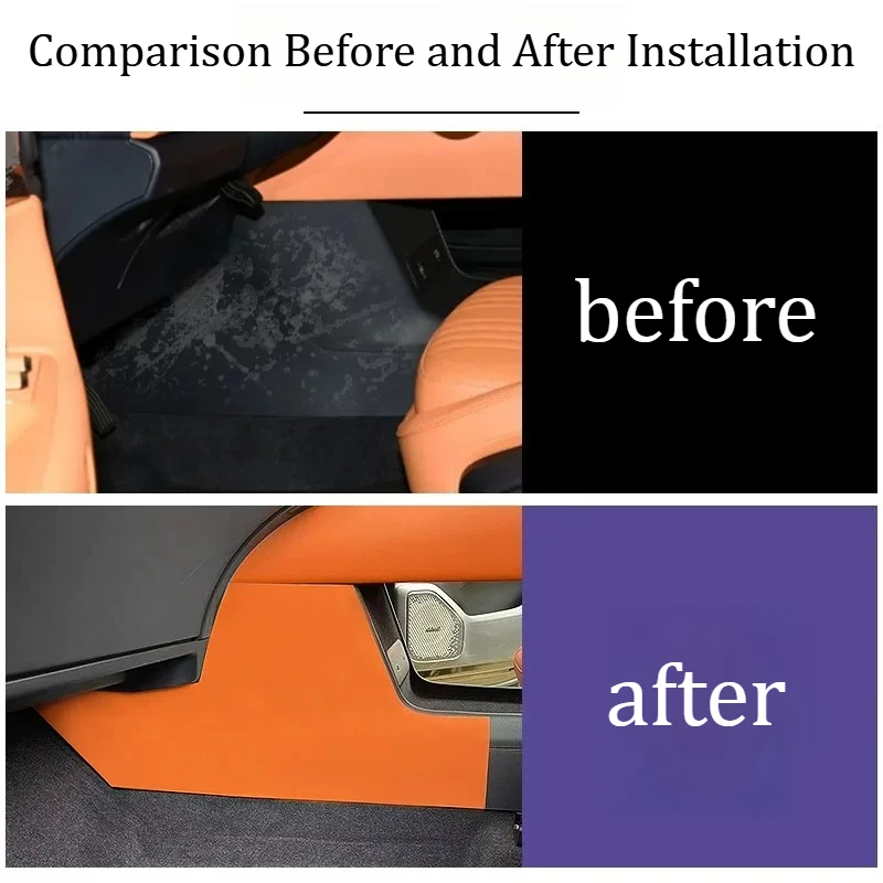 Central Control Anti-kick Pads For Lynk & Co 08 2023-2026 On Both Sides TPE Protective Board Interior Modification Accessories