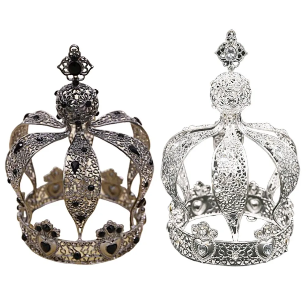

1/2Pcs Hair Ornaments Baroque Crown Cake Topper Elegant Creative Bridal Headband Luxury European Style Wedding Tiara Prom Party