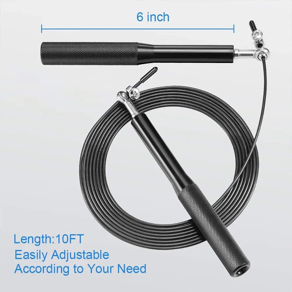 Speed Crossfit Jump Rope Metal Bearing Handle adjustable Skipping Rope For corda rope Boxing Fitness Skip Workout Training 2023