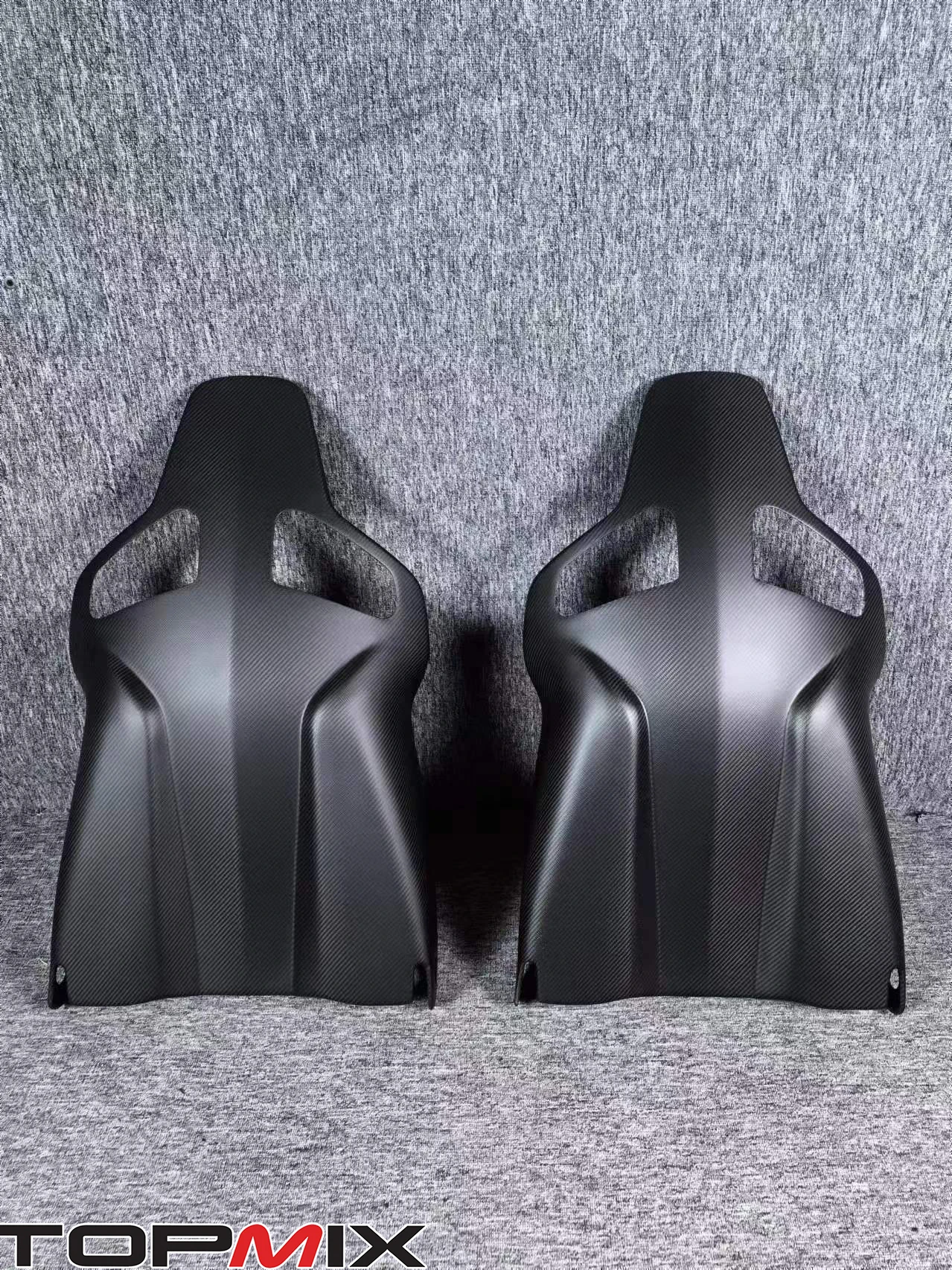 Complete Matte Dry carbon fiber seatback cover for Recaro Sportster CS Sport Seat (One pair)