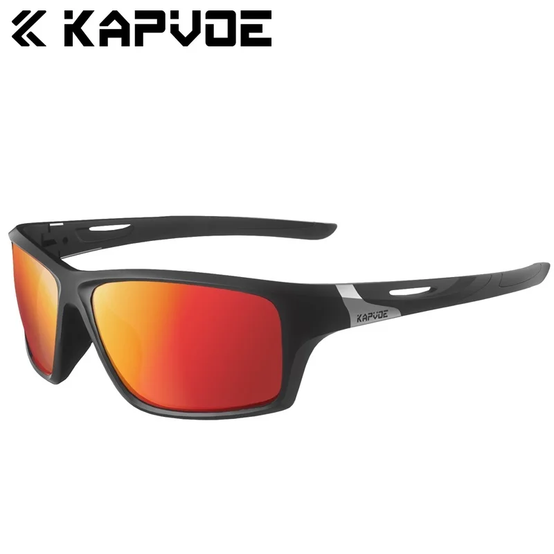 Kapvoe Herren Angelbrillen Modische Polarisierte Sonnenbrillen Fahrradbrillen UV400 Schutzbrillen für Männer Frauen Fahren Outdoor-Sport