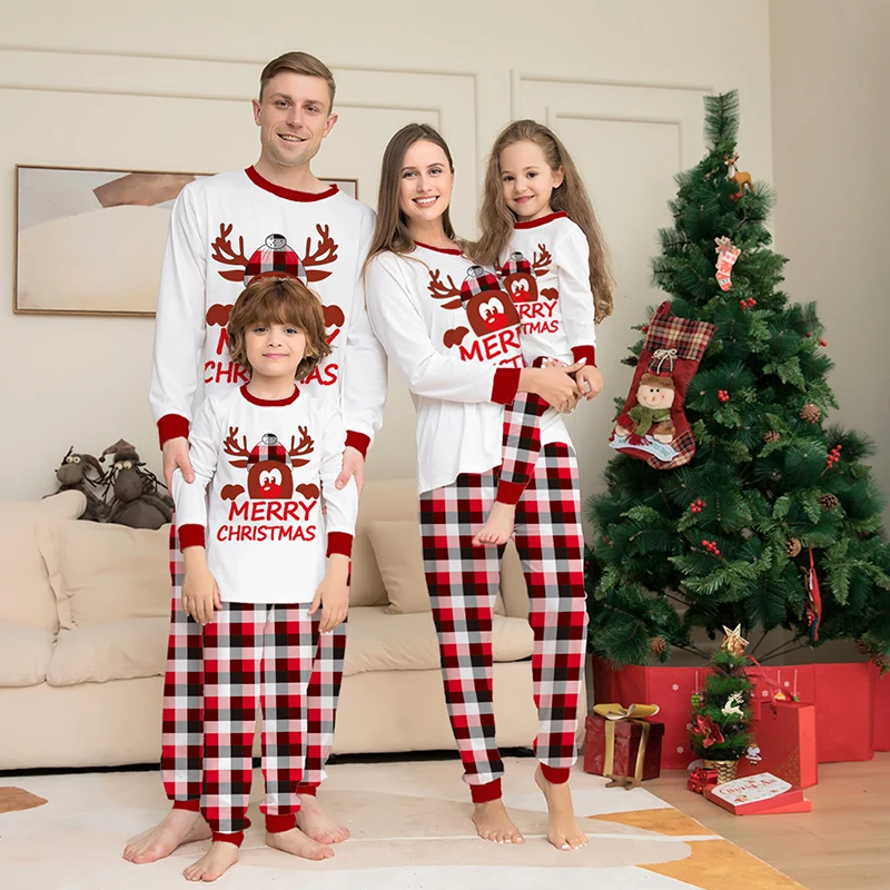 

Family Christmas Matching Pajamas Set 2025 Xmas Father Mother Kids Clothes Pyjamas Mom And Daughter Son Sleepwear Look Outfits