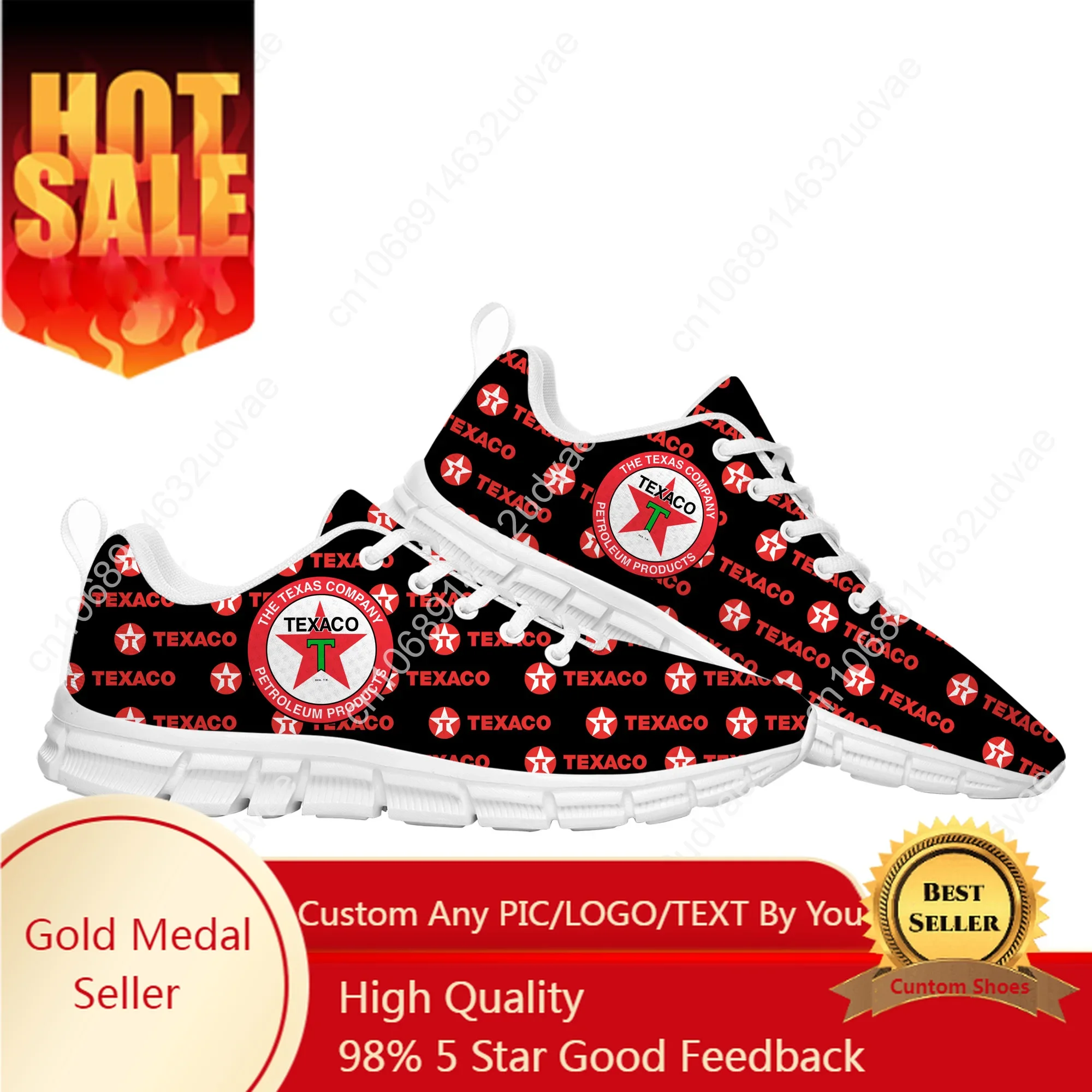 

Texaco Sports Shoes Mens Womens Teenager Customized Sneakers DIY Casual Custom Made Shoe High Quality Couple Shoes