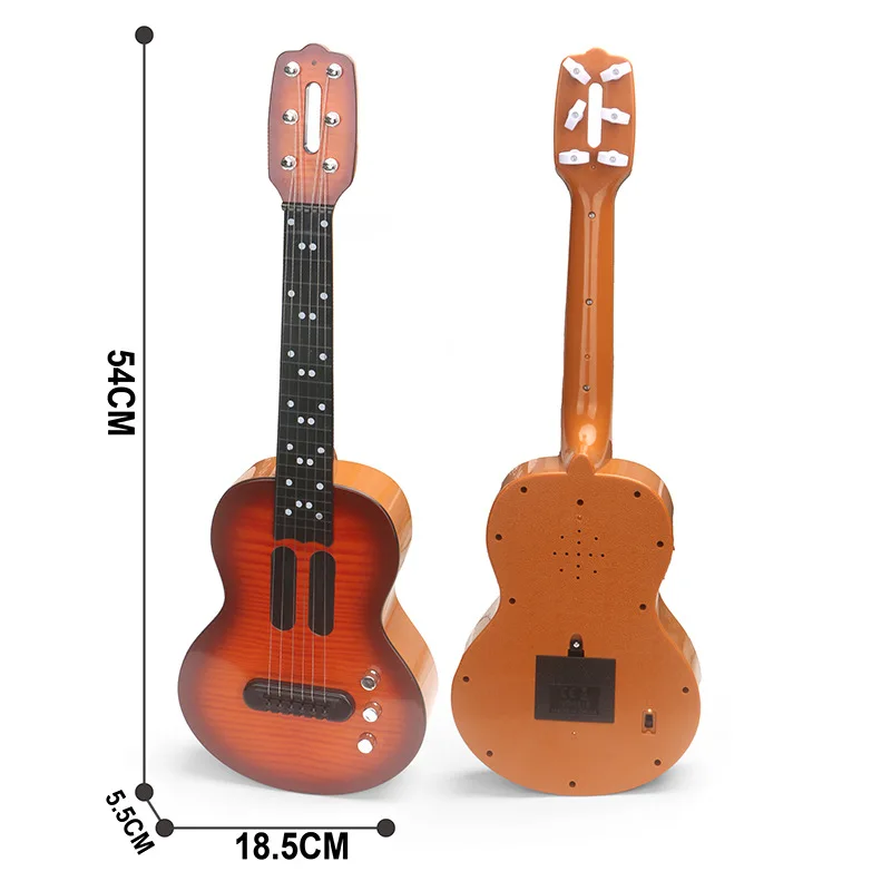 กีตาร์ไฟฟ้าดนตรีจำลองสำหรับเด็ก ยูคูเลเล่ ของเล่นเสริมพัฒนาการเด็กเล็ก เครื่องดนตรี ของขวัญสำหรับเด็ก
