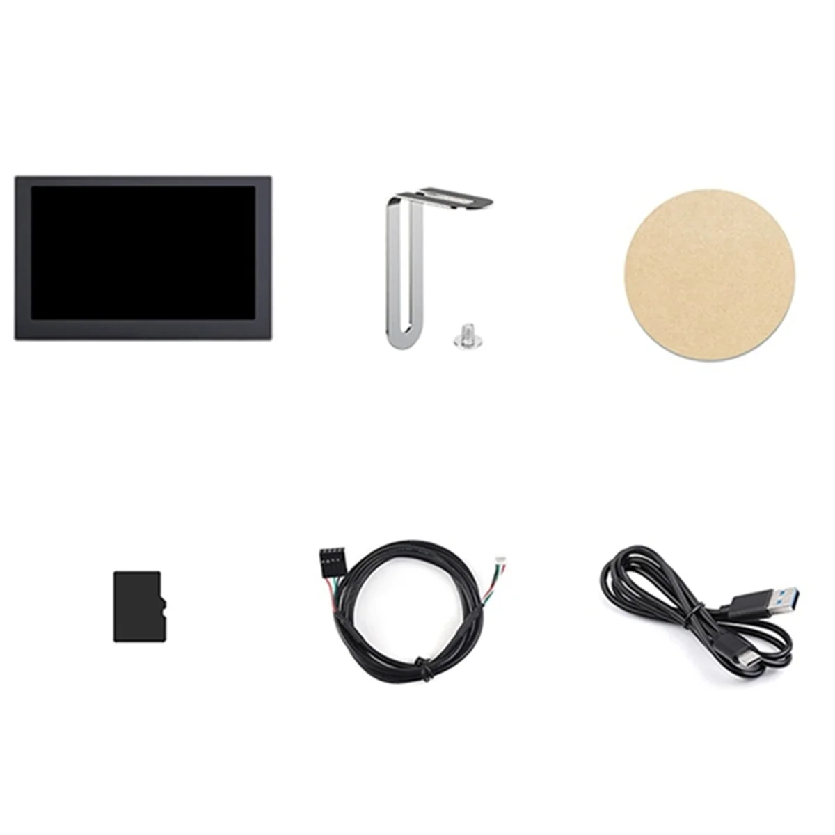 Tela secundária do chassi USB do IPS, tela da atmosfera RGB, 800x480 com função da captação do som, preto, 5"