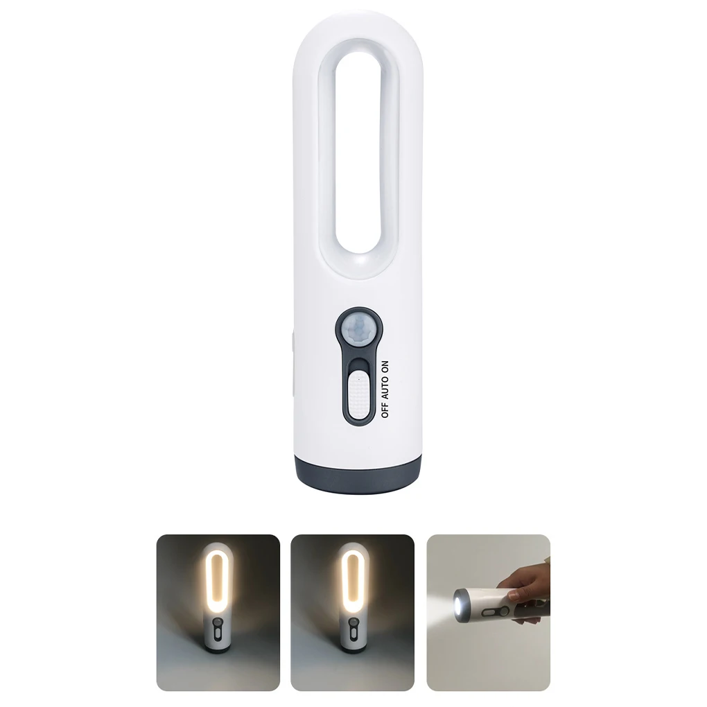 LED Motion Sensor Night Light 2 in 1 Portable Flashlight with Dusk to Dawn Sensor for Bedroom Bathroom Reading Camping