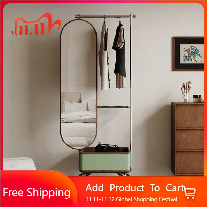 

Indoor Garment Coat Racks Living Room Open Wall Space Saving Coat Racks Clothes Bedroom Dress Cabinet Perchero Hallway Furniture