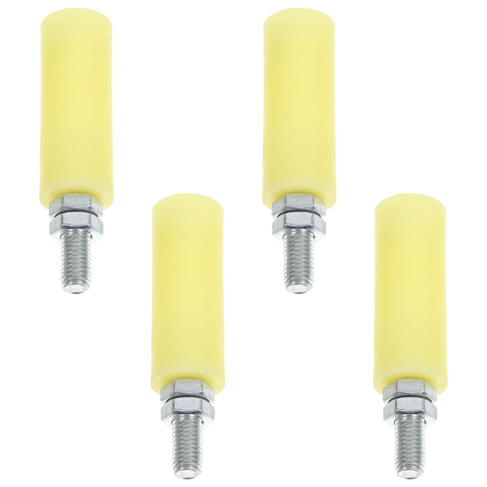 

4pcs Sliding Rollers Heavy Duty Nylon Guide Rollers For Gate Support Smooth Rust Proof Pulley Block Single Wheel Sliding Gate