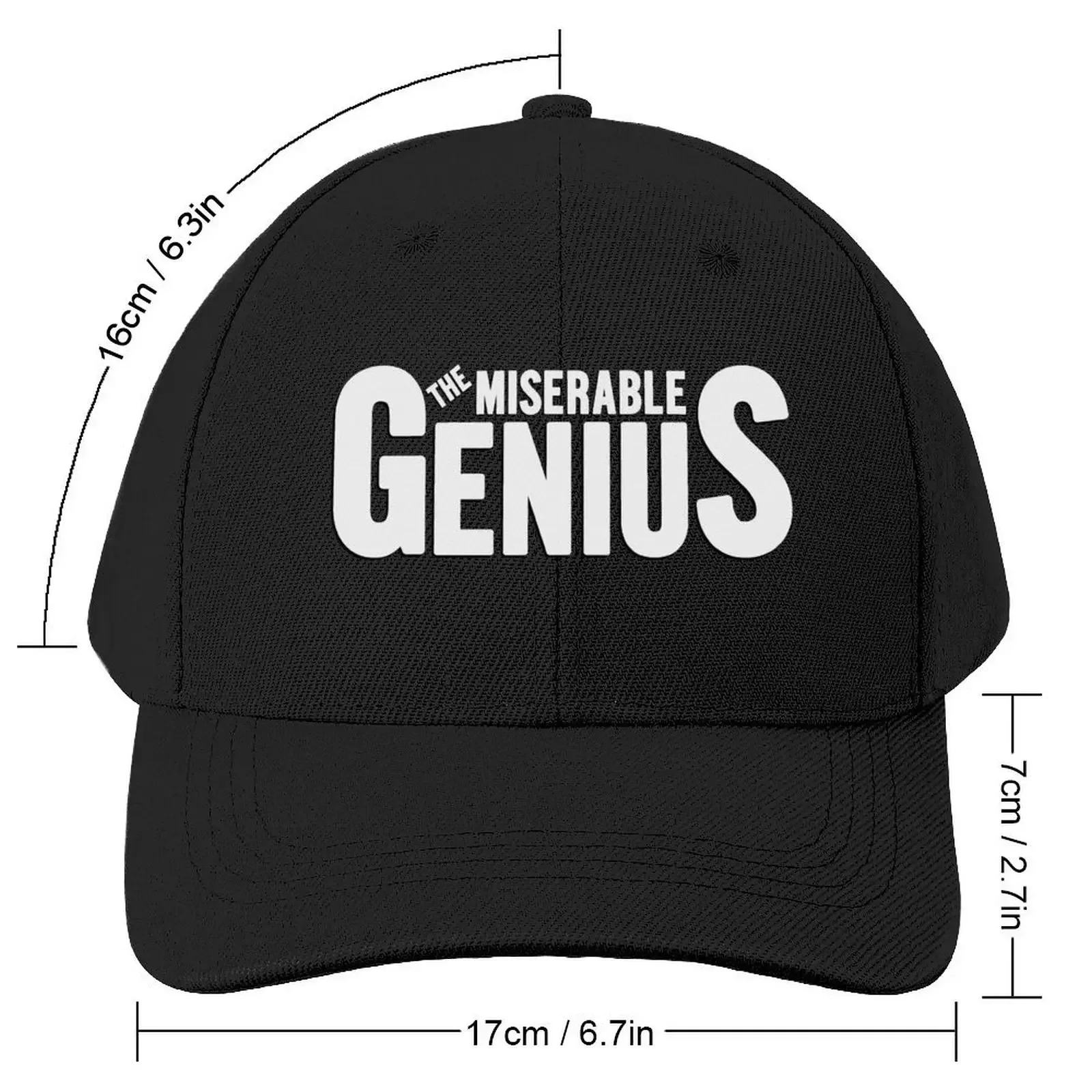 The Miserable Genius Baseball Cap Hat Luxury Brand |-F-| western Hat Hood Women's Hats Men's