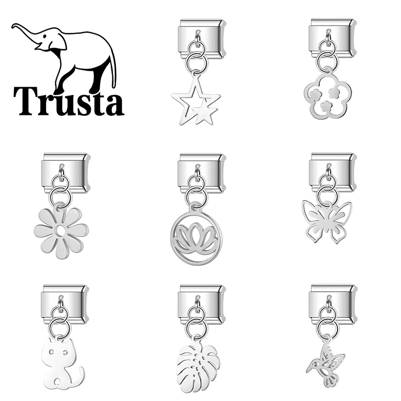 Trusta-2026-Musical-notes-Birds-Stars-Simple-Silvery-Pendant-Charm-bracelet-italian-Accessories-1pc-for-Women-DIY-WholesaleN691