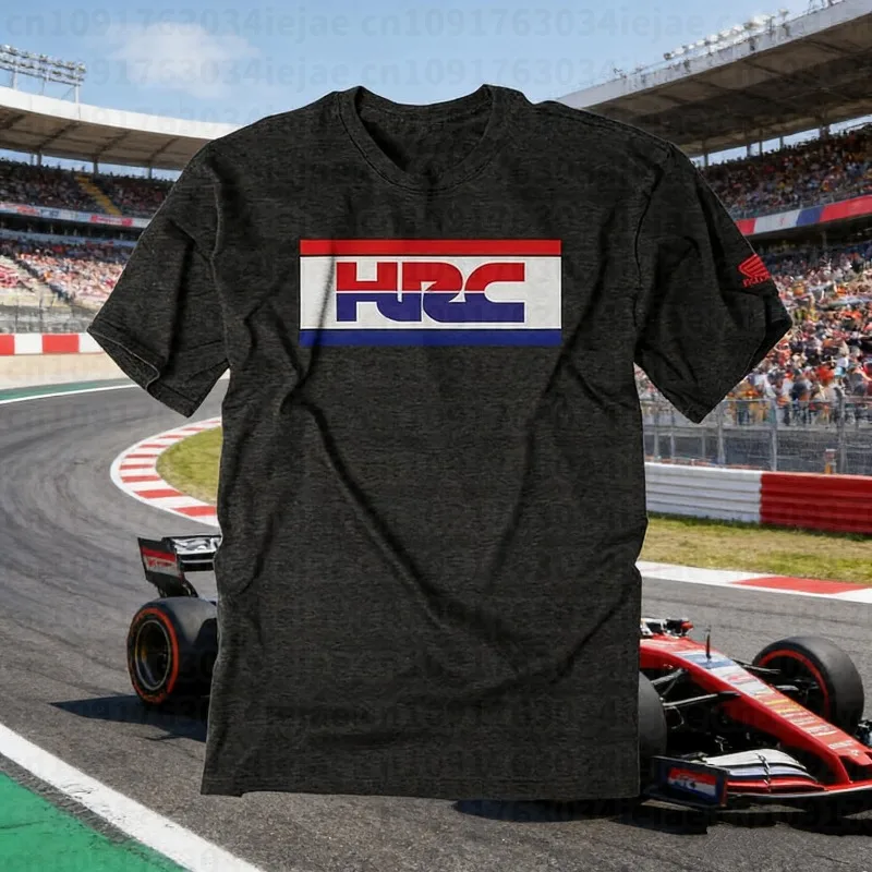 

2025-26 Summer Honda Fashion Moto Honda Graphic Work Clothes 100% Cotton Printed T-shirt Loose Casual Comfortable and Breathable