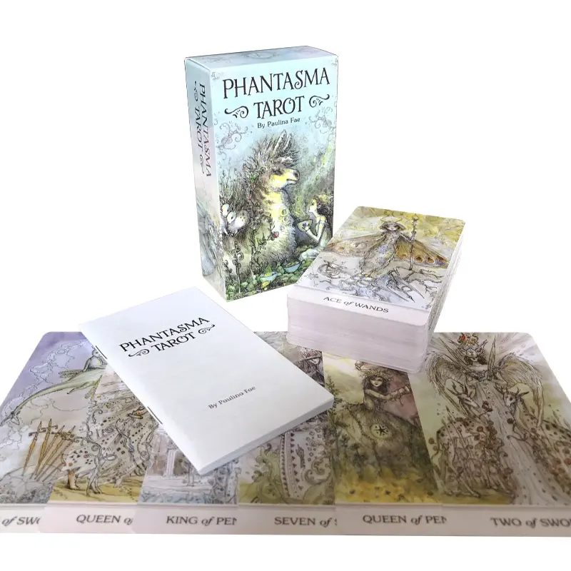 Gran oferta de cartas de oráculo de Tarot Phantasma para entretenimiento, profecía del destino, adivinación, fiesta familiar, baraja de Tarot, guía