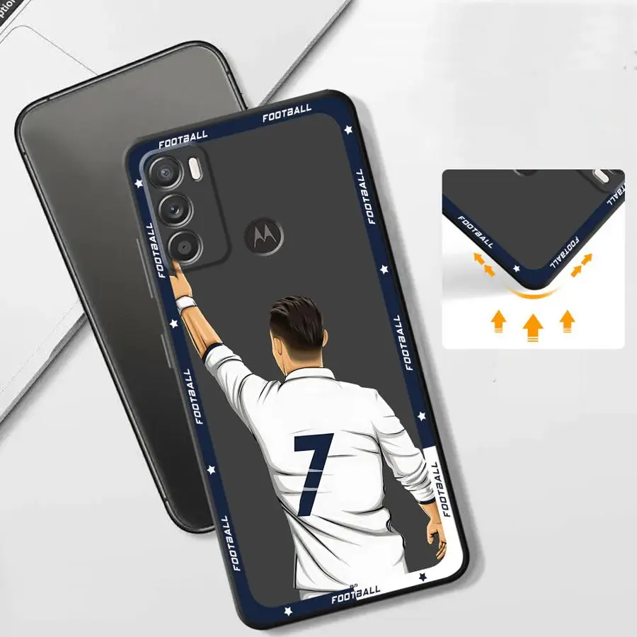 Football Star Phone Case for Motorola Moto G30 G50 G51 G60S G71 G22 G52 G53 20 30 40 Pro 20 Lite 30 Fusion Edge 40 Cover