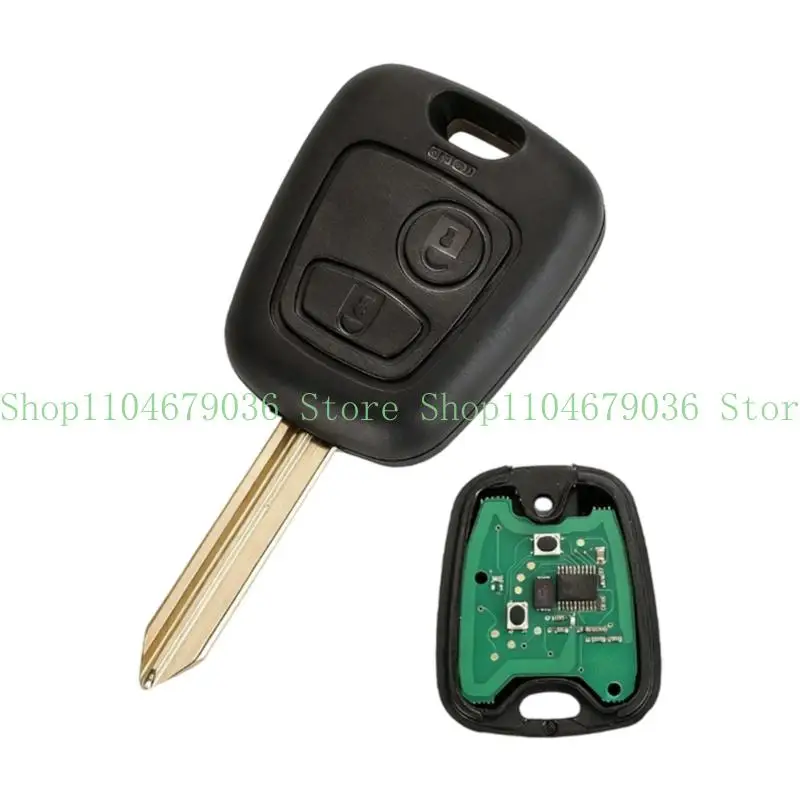 652F Black 2 Button Programmable Car Replacement 433MHz Frequency ID46 4D70 Chip For Select Auto Models