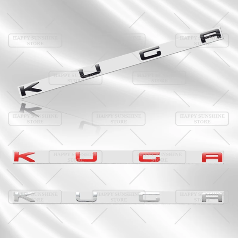 Insignia de Metal 3D para Ford Kuga Hybrid, 2020, 2021, 2022, 2023, pegatina para coche, maletero trasero, letras, emblema, SUV, accesorio de