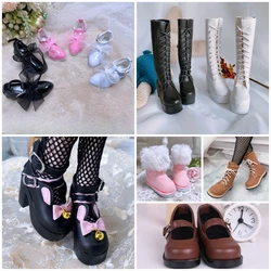 60cm Doll Shoes 1/3 BJD Doll Fashion High Heels, Long Boots, Doll Accessories (7.5cm Foot)