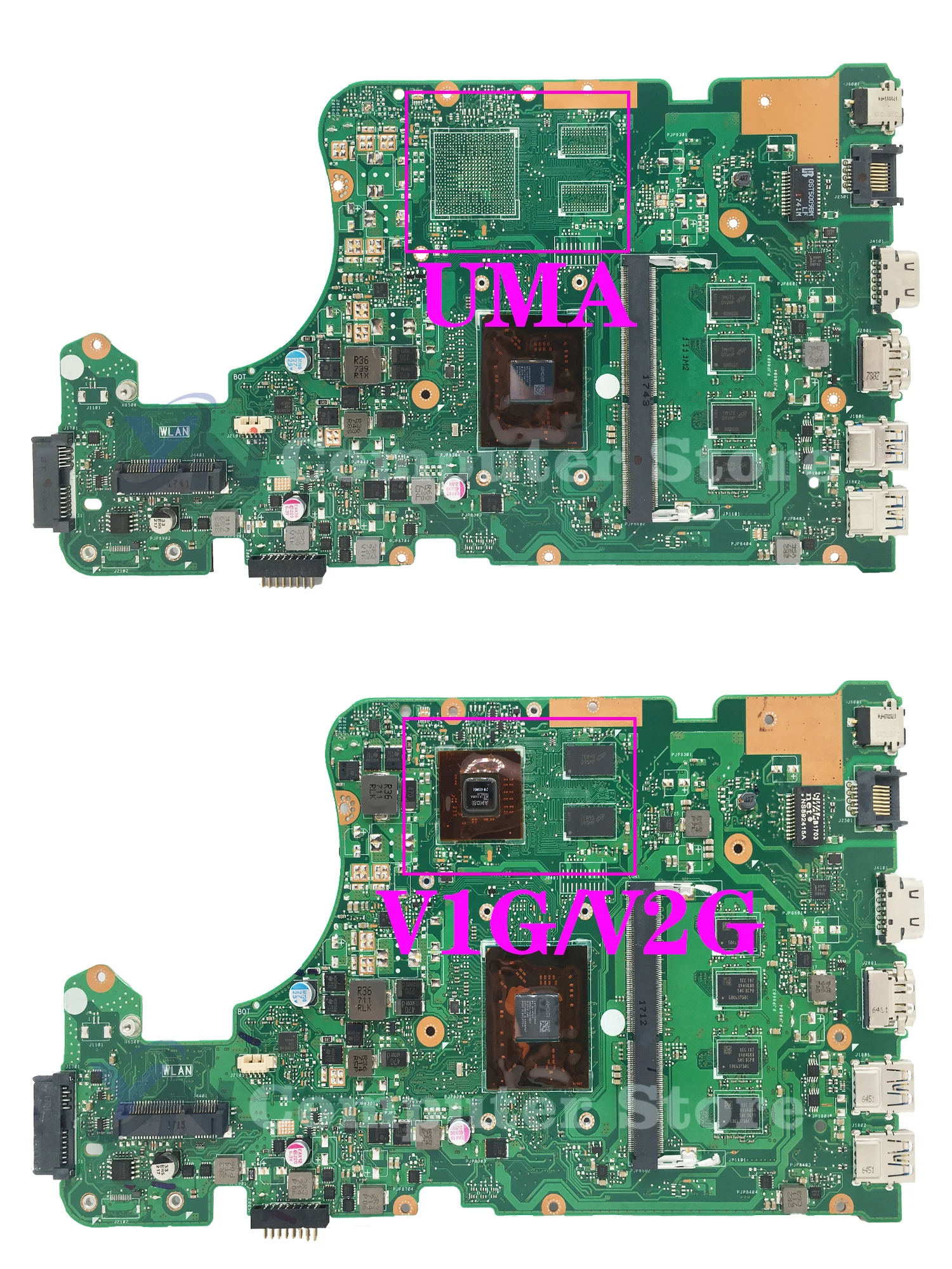 Imagem -03 - Placa-mãe Portátil X555qg para Asus X555qa X555q X555b X555bp K555b X555ba Placa-mãe a6 a9 A10 A12 Fx-9800p Cpu 4g 8g-ram