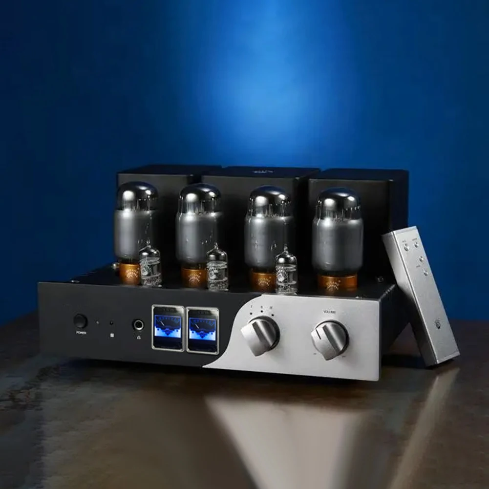 L72A-1 Pcs Voice Activated 1.3 Inch Music Spectrum Rhythm Level Indicator VU Meter Aluminum Alloy Shell Plug-In Version