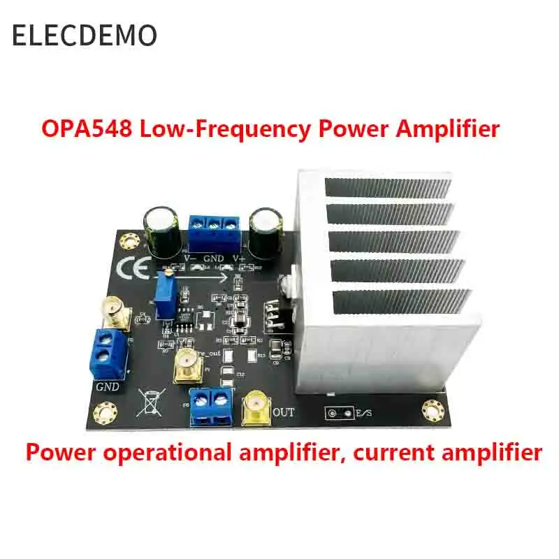 

OPA548 module Power Operational Amplifier Current Amplifier 3A Continuous Current Wide Output Voltage Swing Function demo board