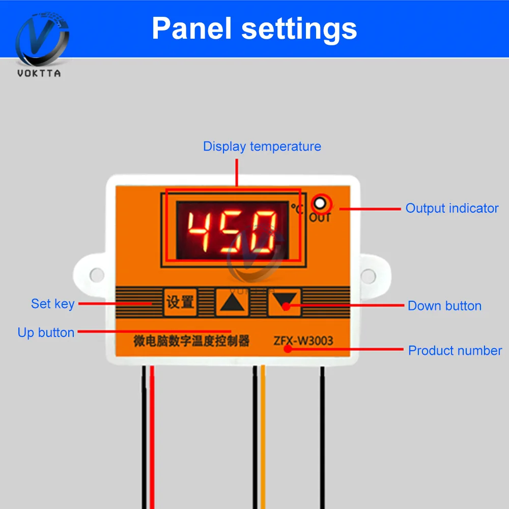 W3003 Micro Temperature Controller Thermostat Thermoregulator Heating and Cooling Intelligent Incubator Water Temp Regulator