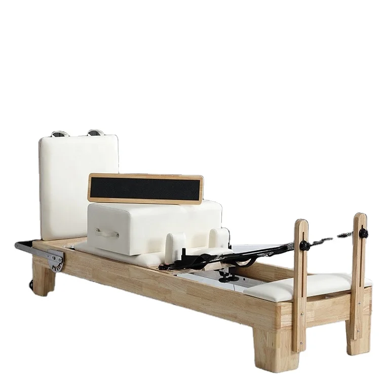 

High-grade Pilates Yoga Training Studio Home Reformer Bed Pilates Reformer Oak