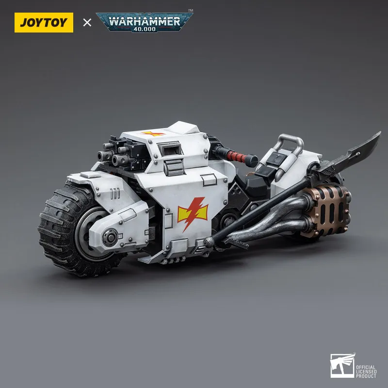 

JOYTOY Dark Source Warhammer 40K White Scars Primaris Outrider Motorcycle 1:18 Movable Vehicle Model Toy Collectible Ornaments