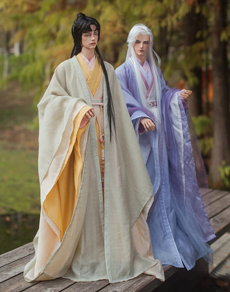 1/4 1/3 Scale BJD Clothes Ancient Costume Samurai Dress Outfit For BJD/SD MSD SD SSDF ID75 Strong Uncle Doll Accessories A1146